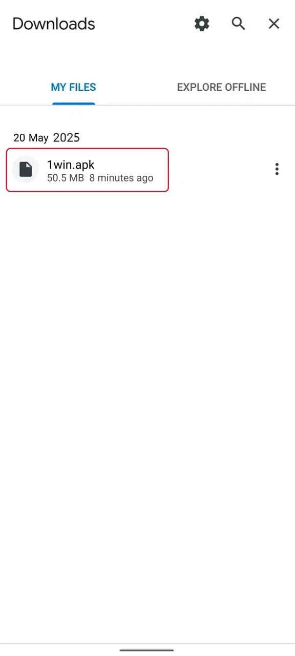Wait for the file to save on the device.