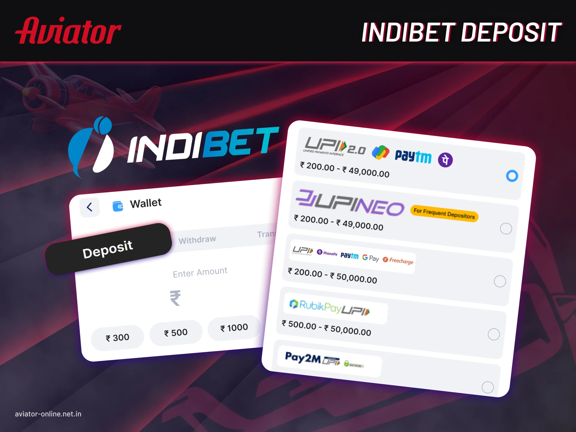 Learn everything about the Indibet deposit.