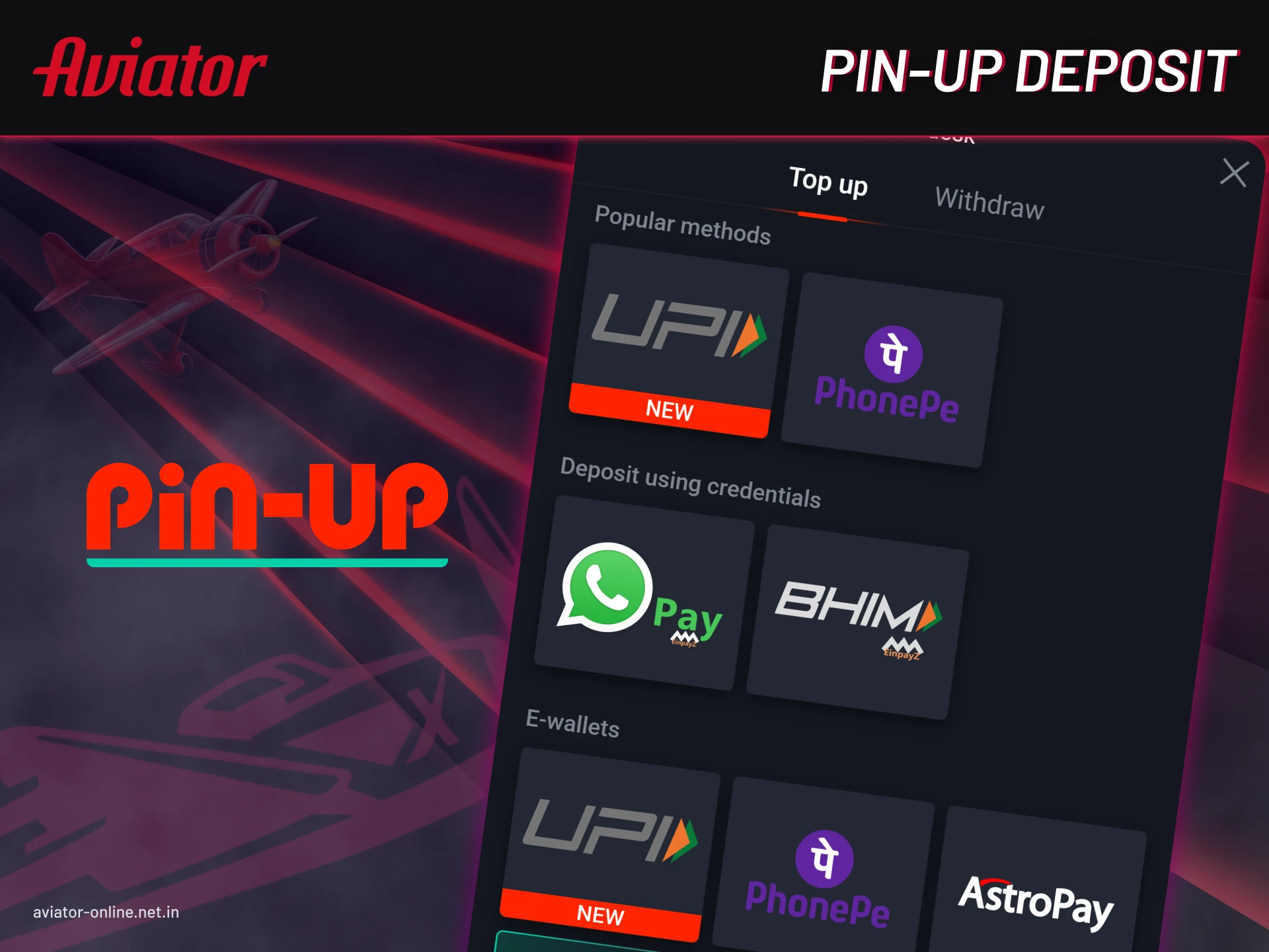 Learn everything about the Pin-Up deposit.