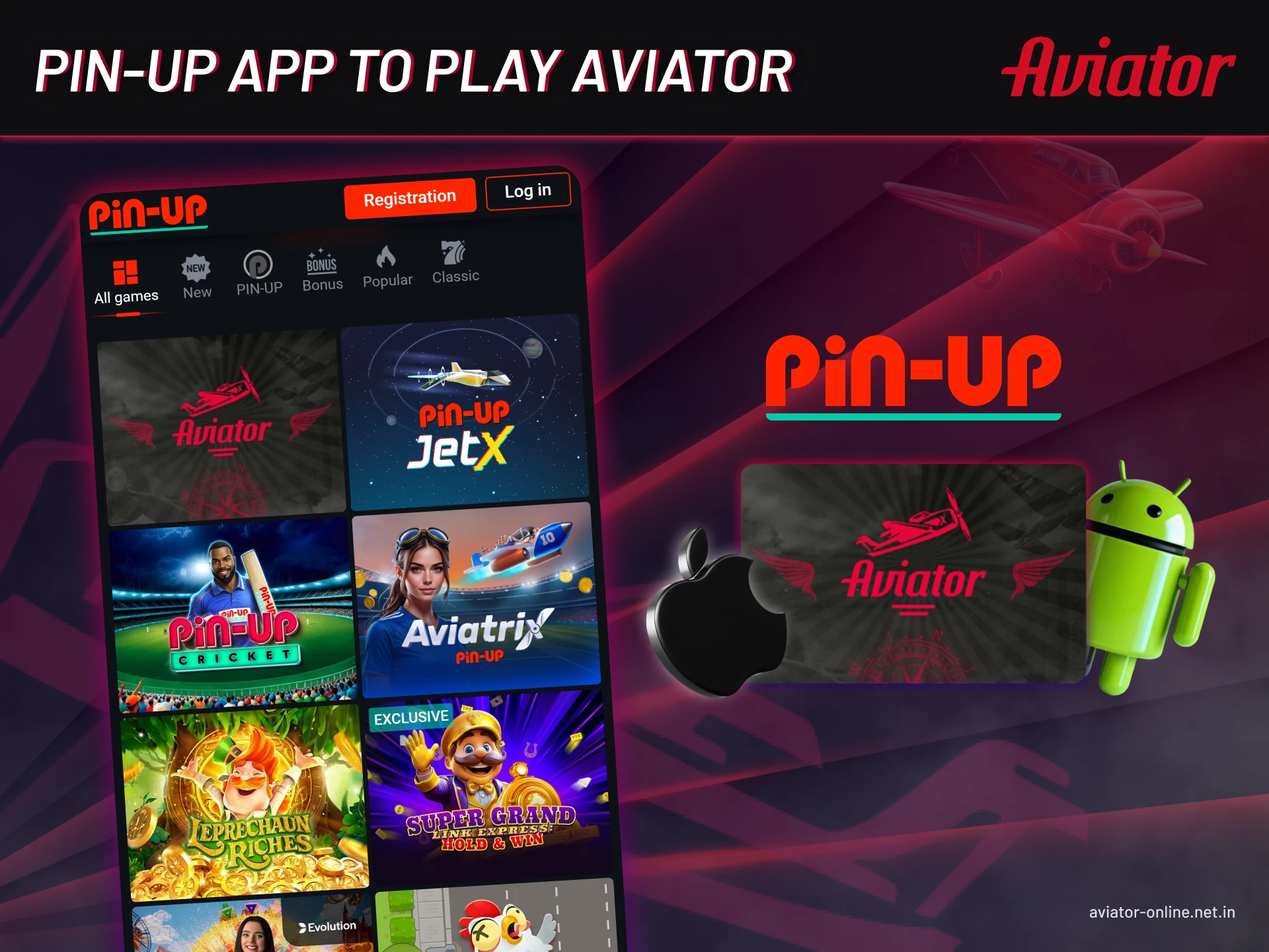 System Requirement of the Pin-Up app for playing Aviator.