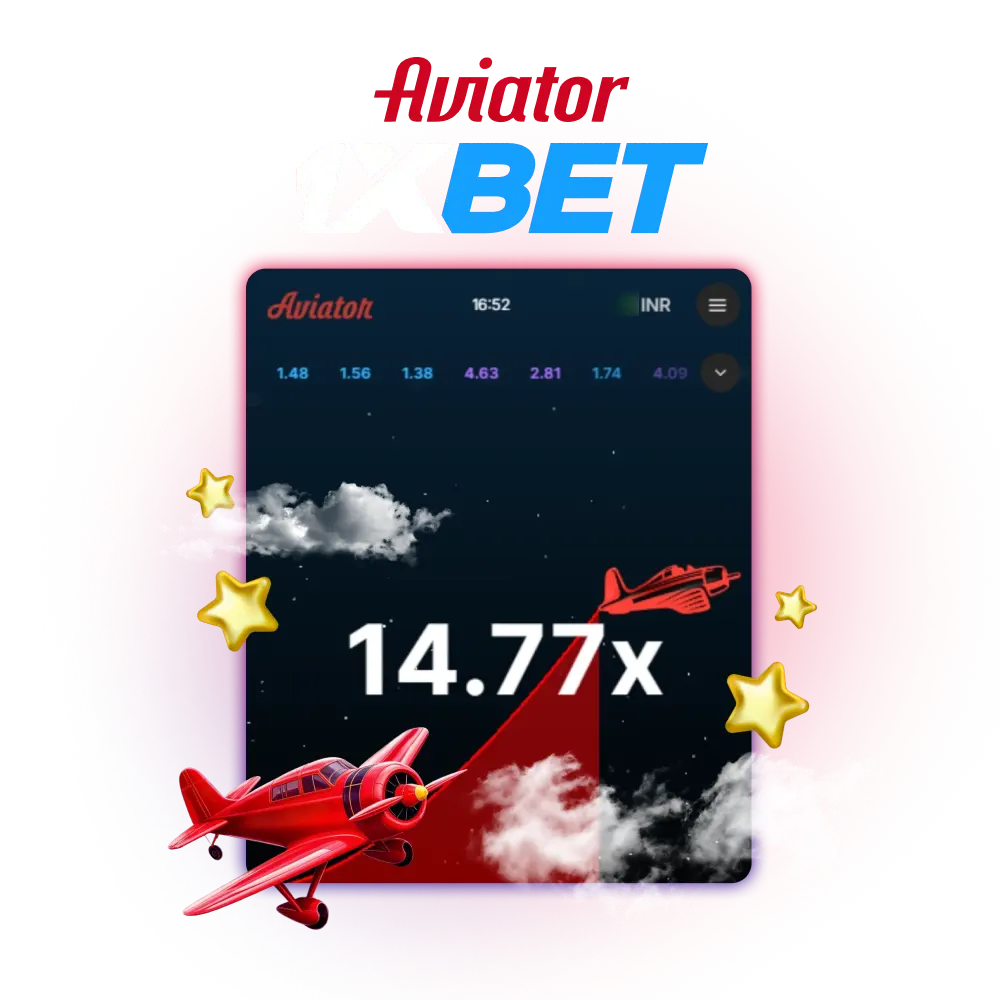 Play Aviator on 1xbet in India.