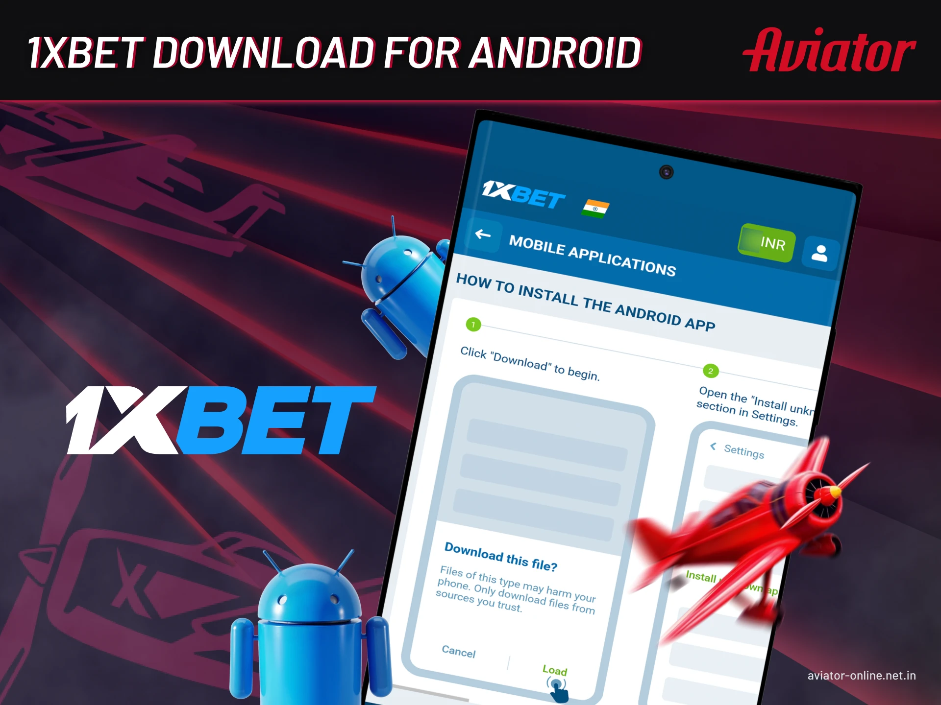 1xbet has a very convenient app for Android devices.