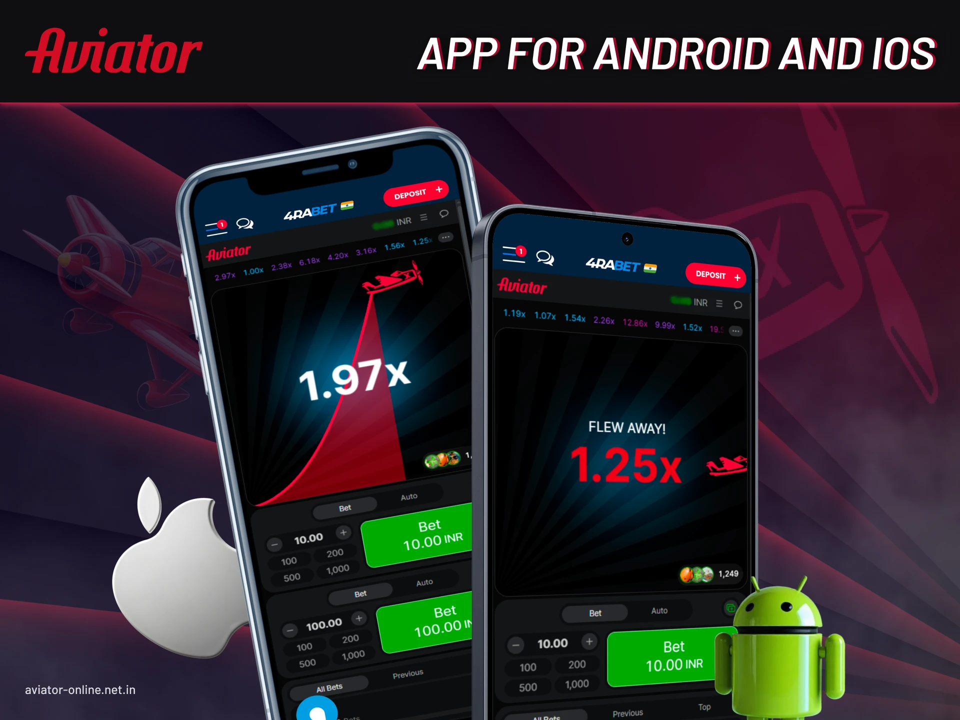 Download 4rabet app for your Anroid or iOS devices.