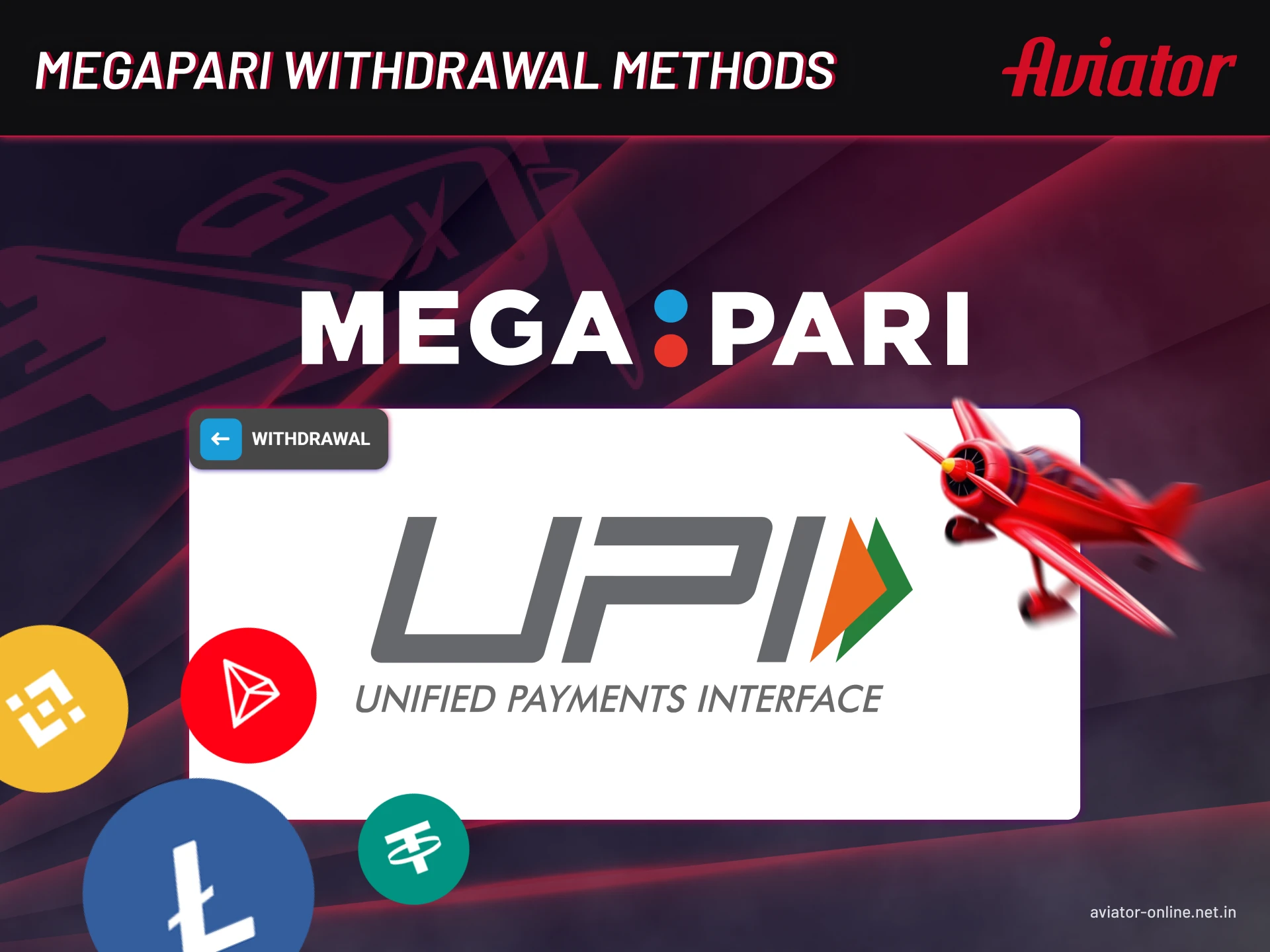Indian players can use many ways to withdraw money from Megapari.