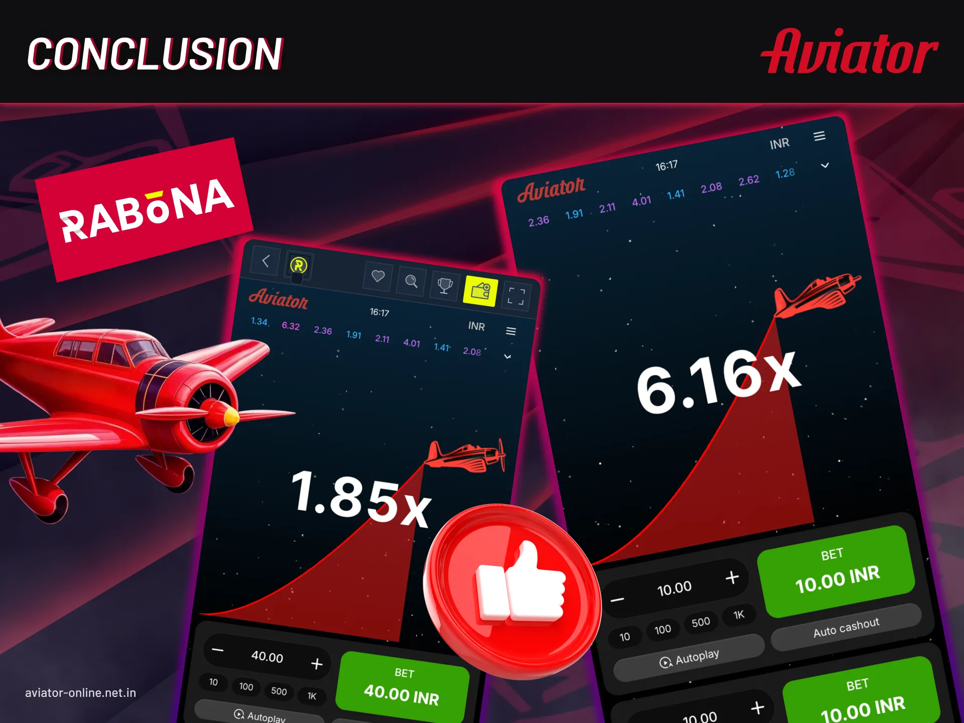 Our final conclusion about the Aviator game on Rabona.