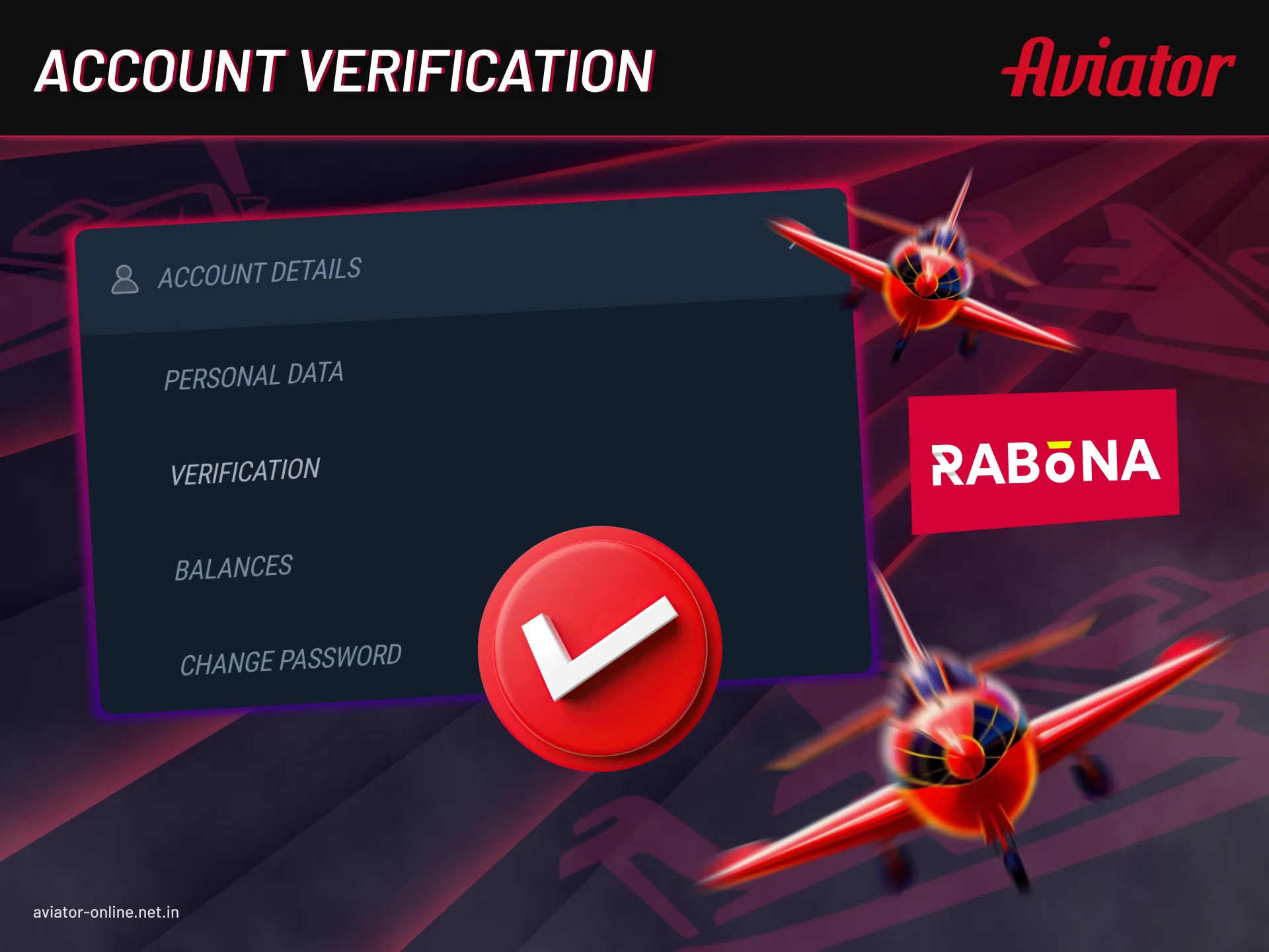 Rabona may ask players to verify their identity to follow the rules and keep accounts safe.