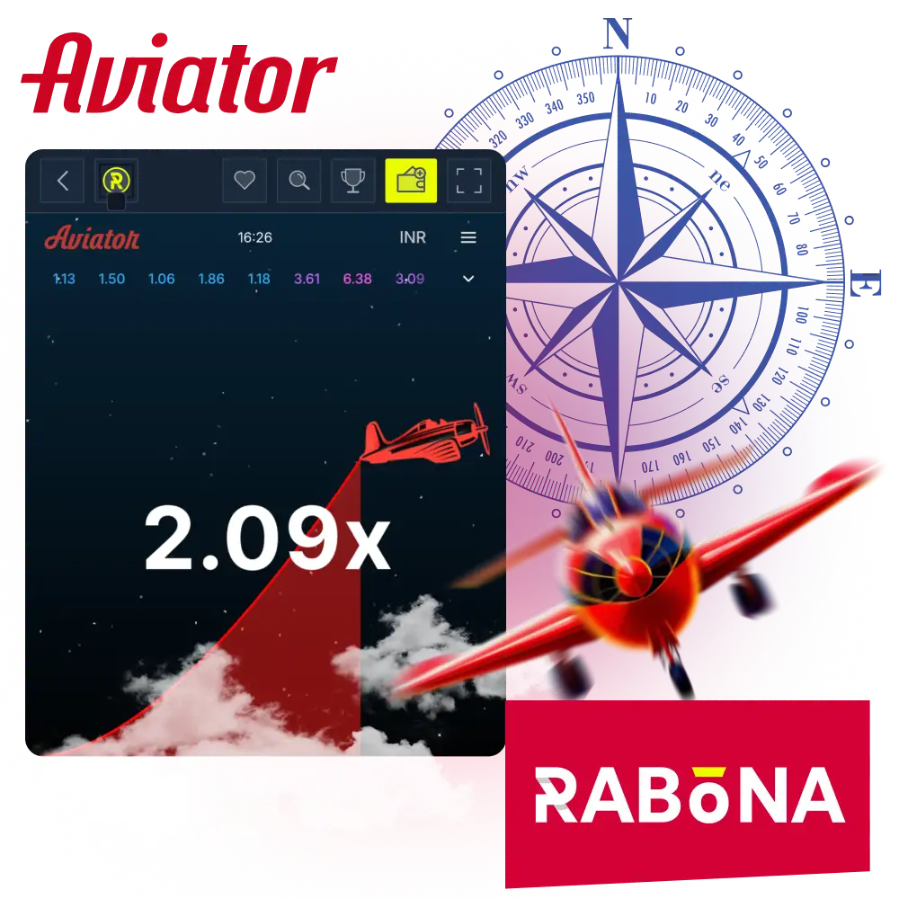 Play Aviator on Rabona in India.