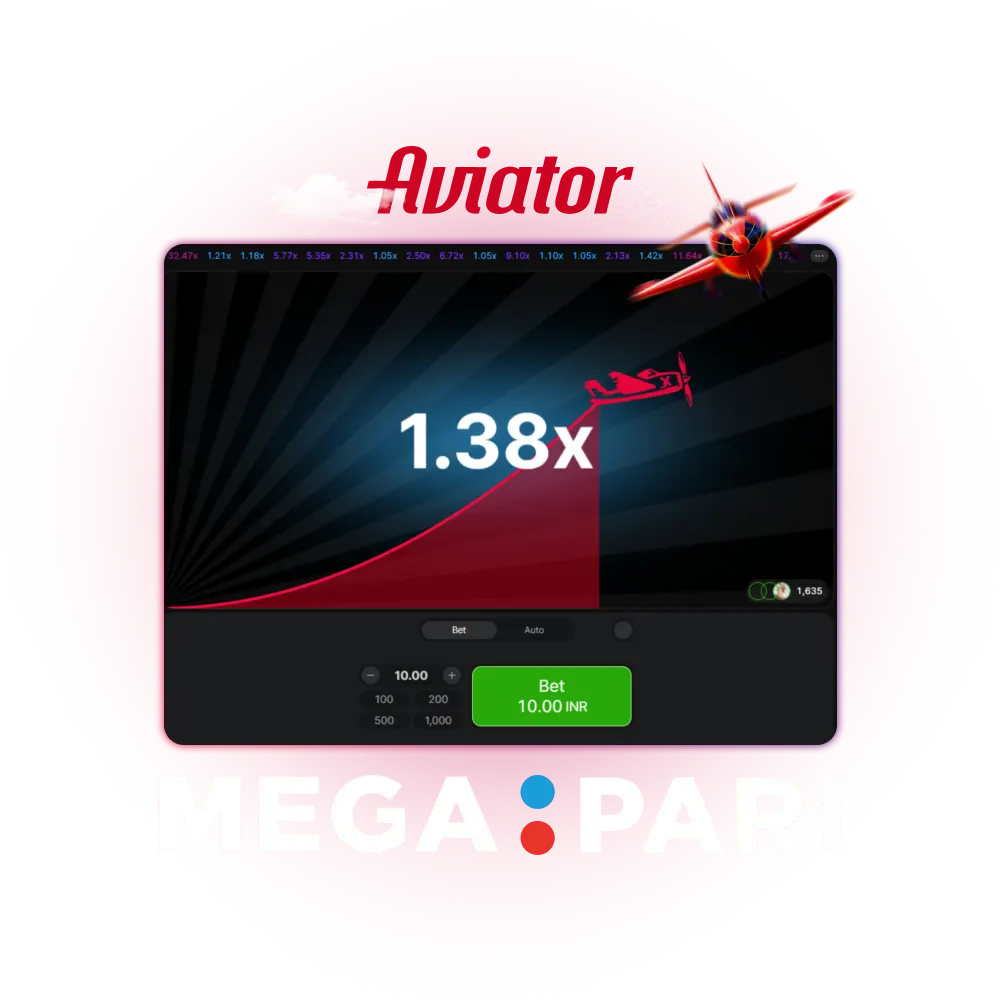 Play Aviator on Megapari in India.