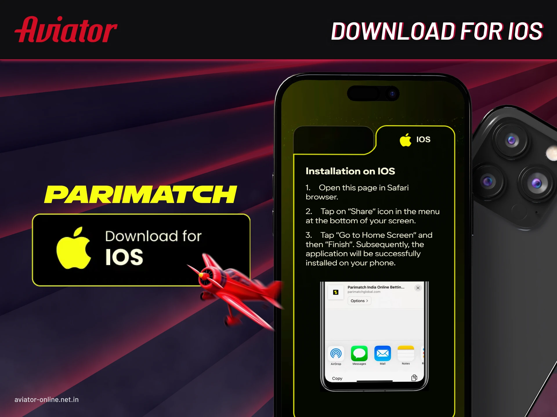 Easy instructions for downloading Parimatch on iOS.