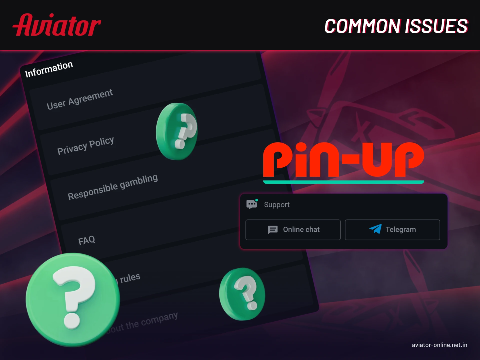 How to fix errors and resolve problems in Pin Up app.