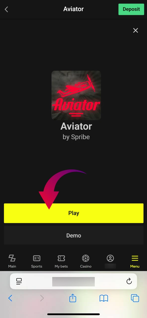 Start playing Pin Up Aviator online by tapping to open the game in your web browser.