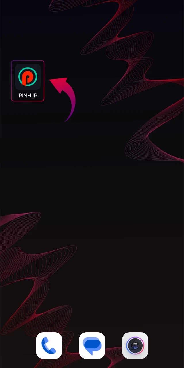 Launch Pin Up Aviator app from your smartphone home screen after installation.