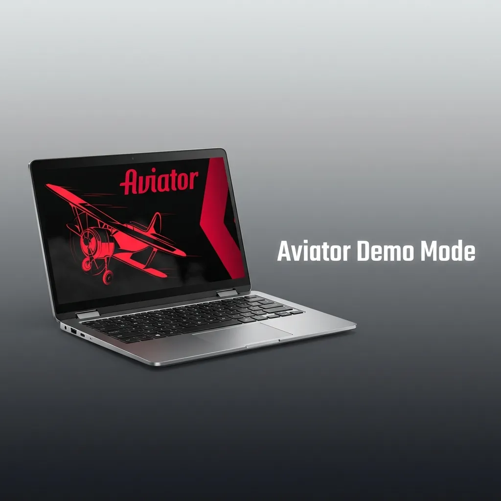 Aviator demo mode game screen showing virtual credits and controls for practice without real-money risk