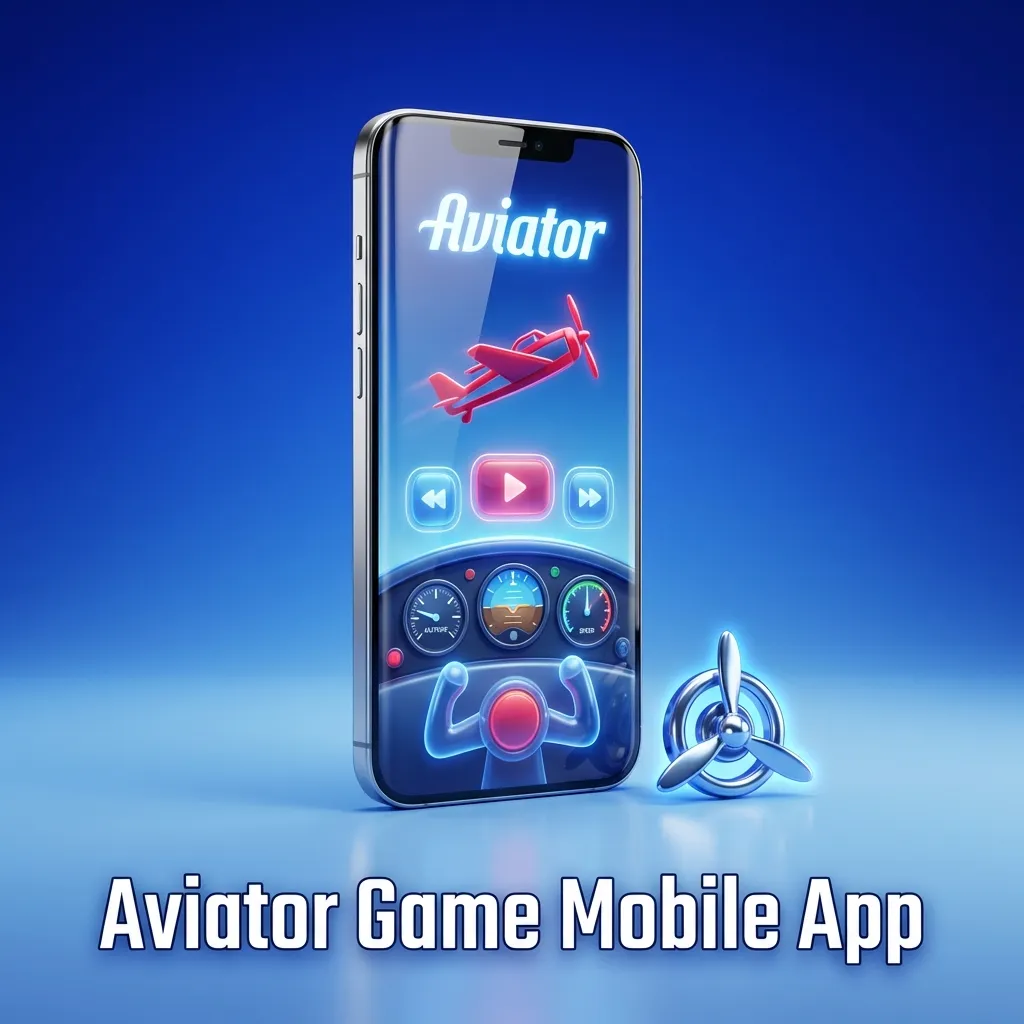 Smartphone screen showing Aviator crash game app with touch controls and betting options in a compact, mobile-friendly layout
