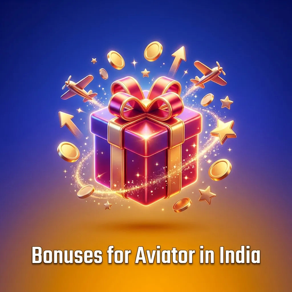 Illustration of Aviator bonuses in India, showing INR matched deposits, free spins, cashback, and promo terms reminders
