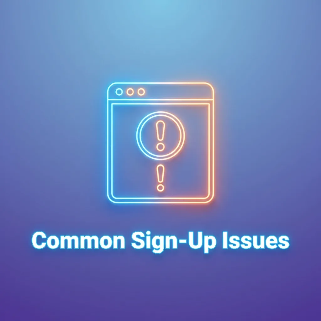 Illustrated checklist of common Aviator sign‑up issues with tips for fixing OTP, email, KYC, account, and currency errors.