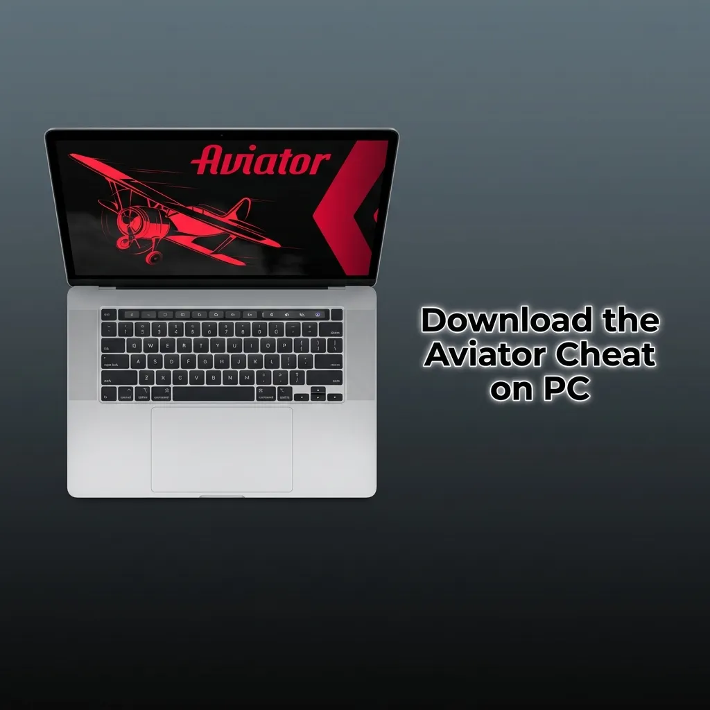 Desktop with Aviator game and cheat predictor panel open side by side on a large PC monitor