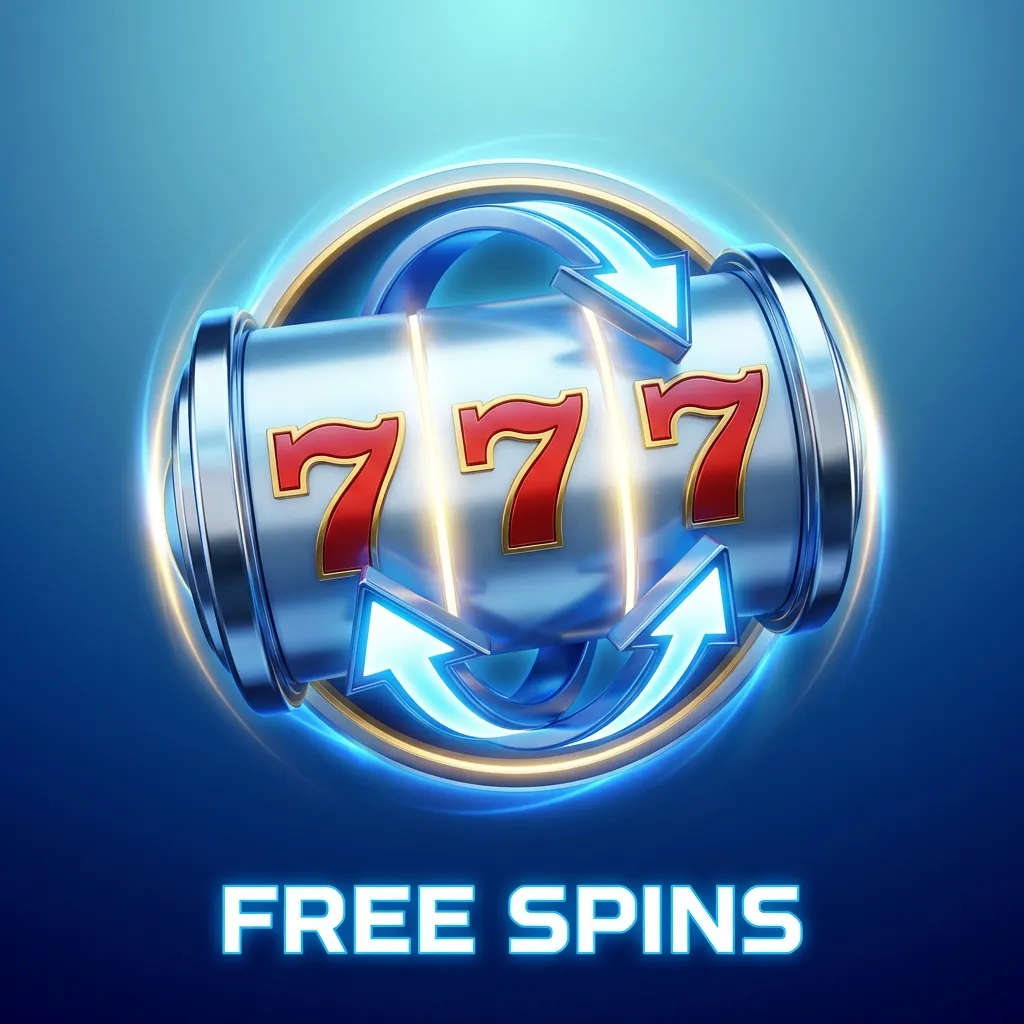 Illustration of “Free Spins” bonus rounds on slot games featured in casino promotions and welcome offers