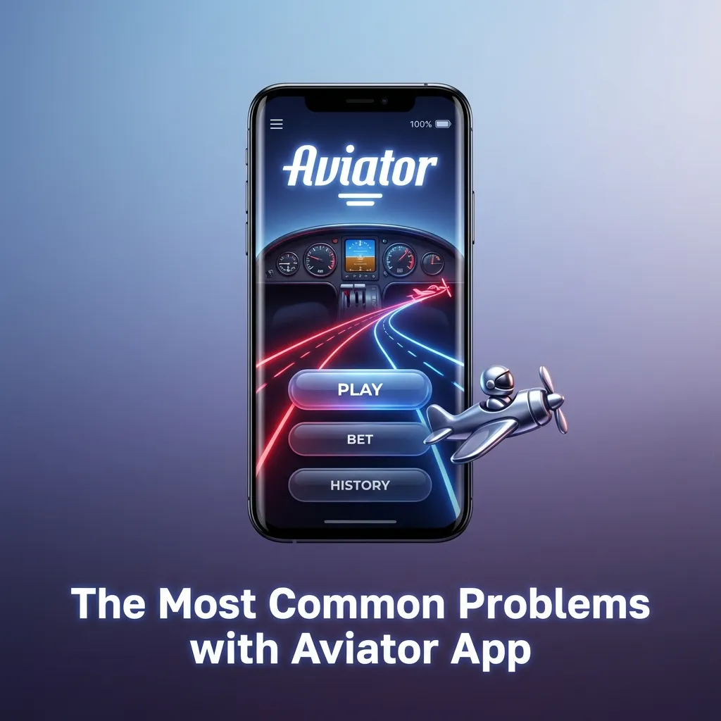 Infographic titled “Most Common Problems with Aviator App” listing fixes for install, loading, login, bets, and payment issues.