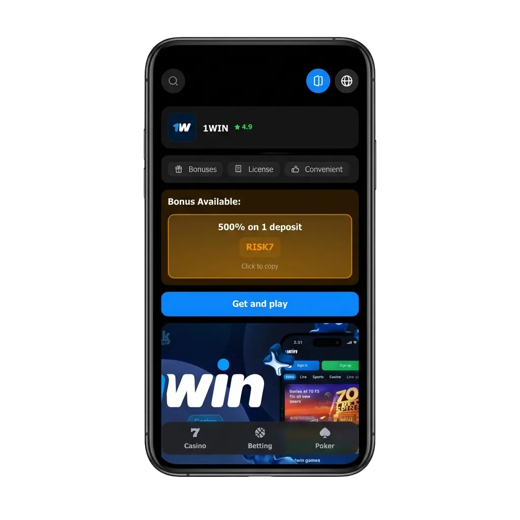 Smartphone screen showing 1win Aviator crash game interface with live bets, cash out, stats, and chat in India