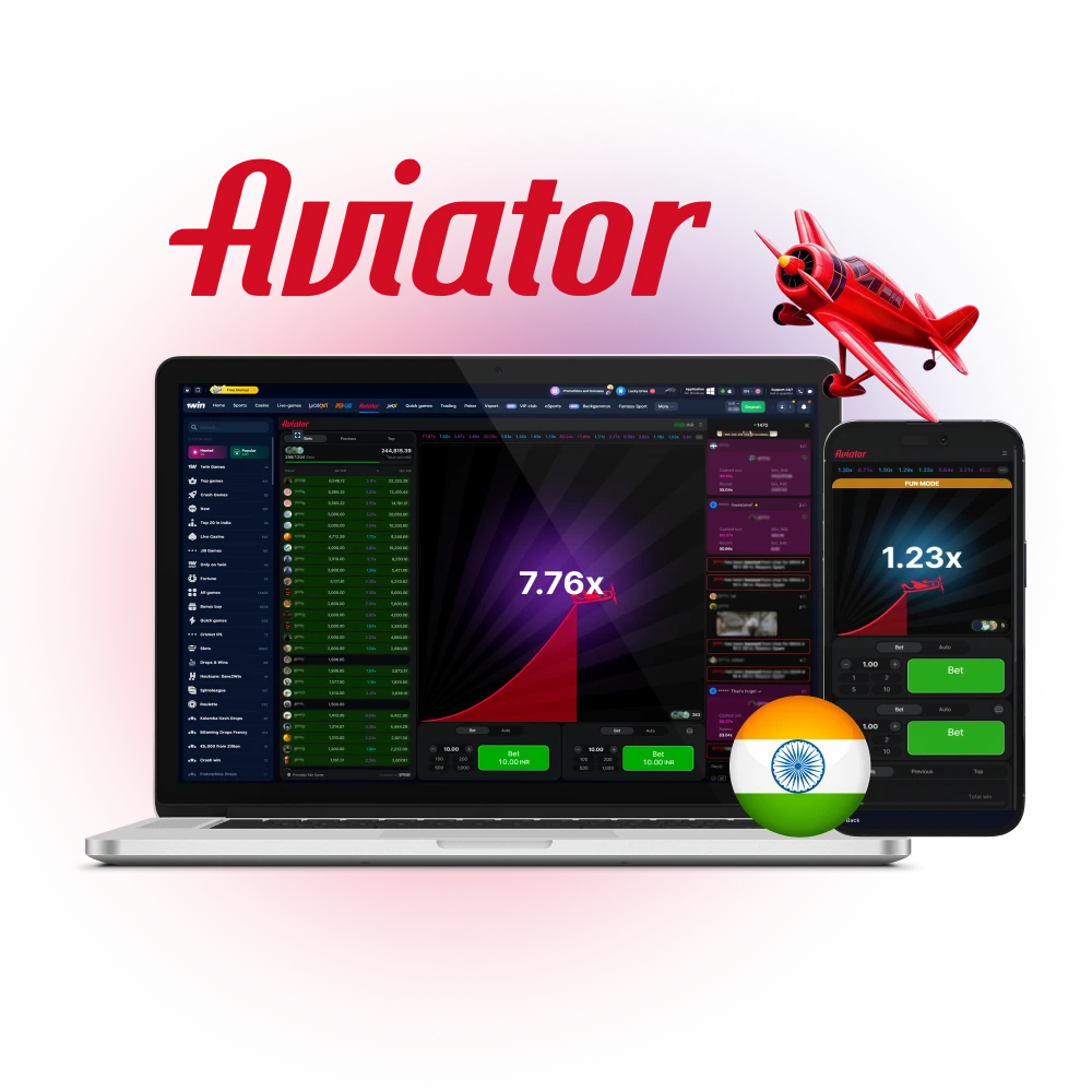 Play Aviator Online Casino Game for Real Money in India.
