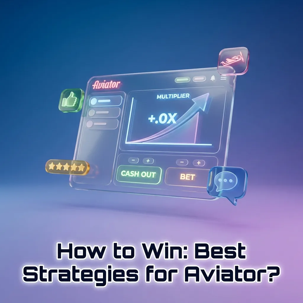 Illustrated Aviator game screen with rising plane and overlay text tips on risk management and betting strategies