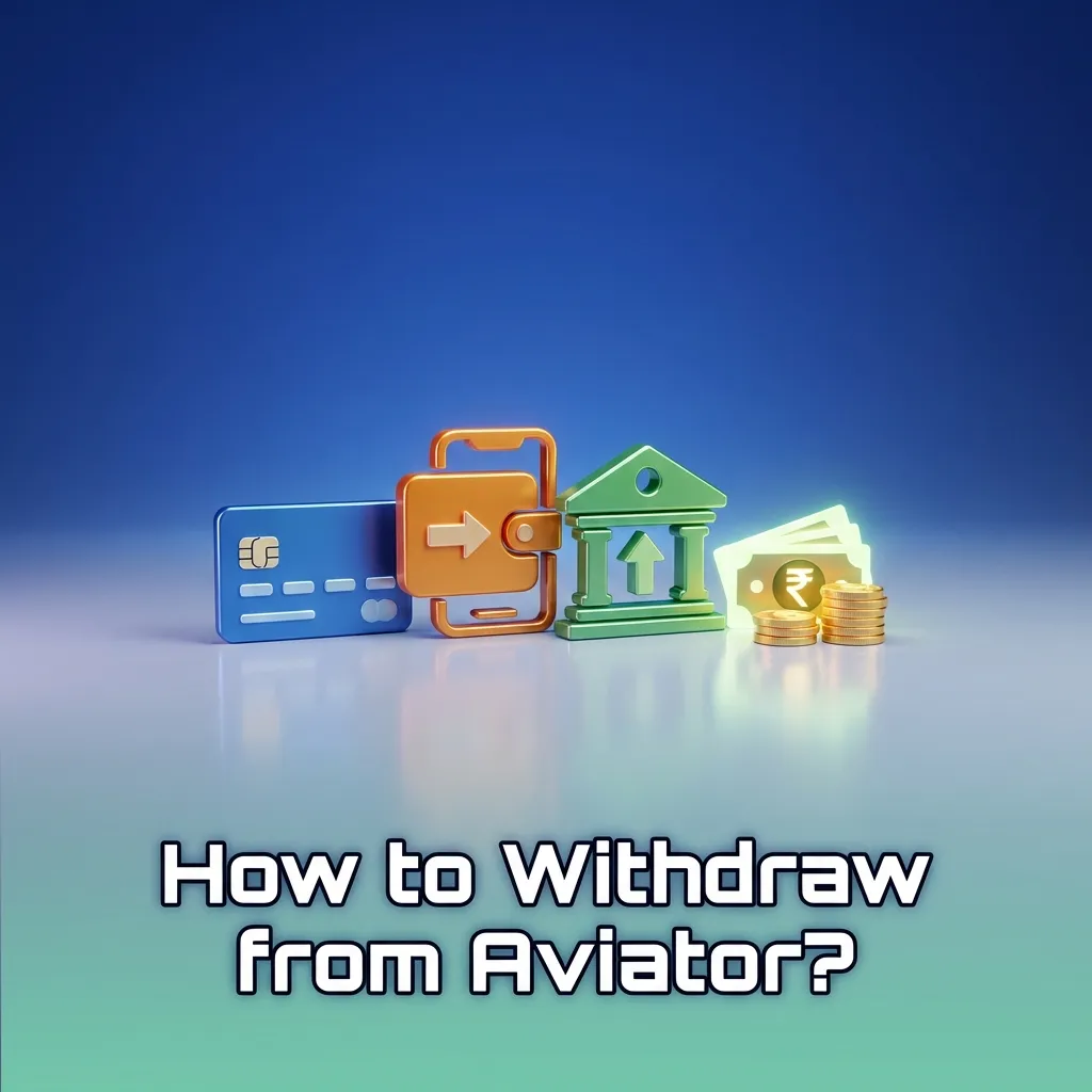 Illustrated Aviator app screen showing KYC verification steps and withdrawal options to transfer game winnings to bank or wallet