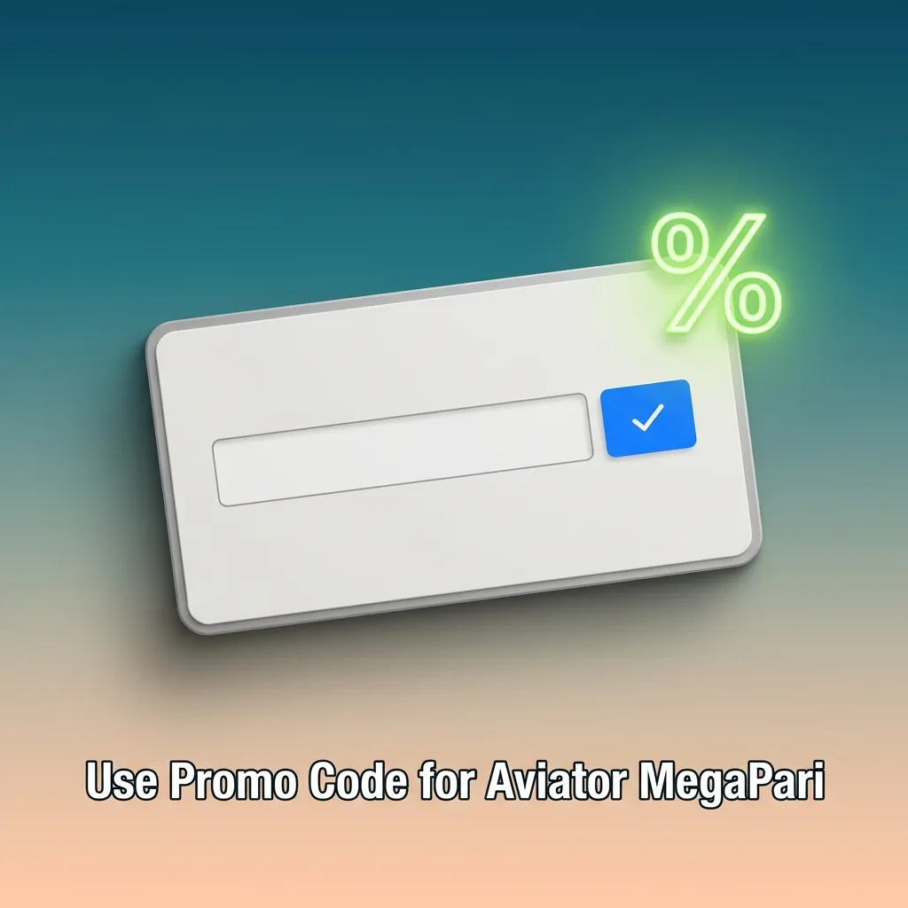 Promo code AVIATORWIN highlighted on MegaPari Aviator app screen with registration and promo code field before deposit