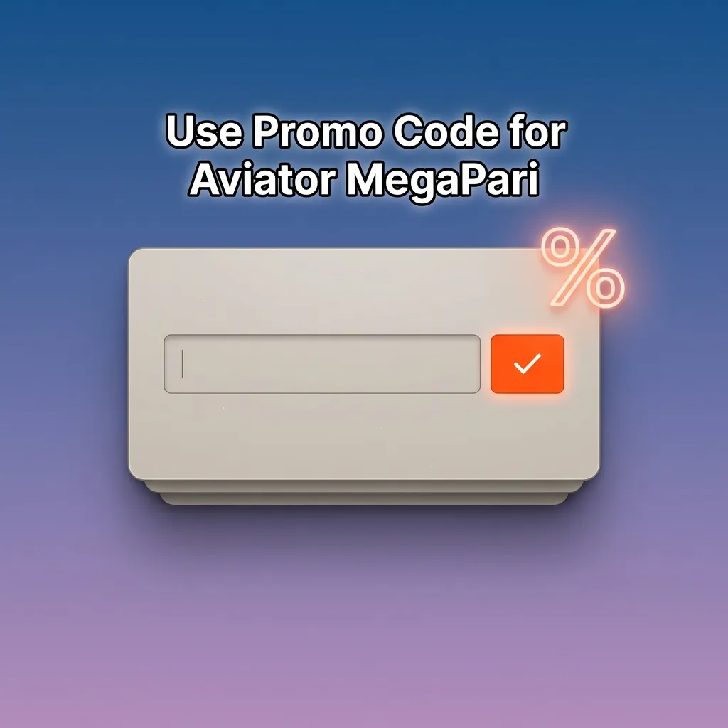 Promo code AVIATORINDIA highlighted on MegaPari registration form, showing where to enter bonus code during sign-up